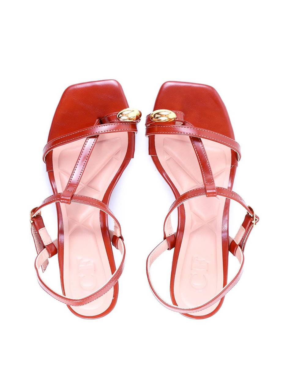 Sandália Salto Bloco Fachetado - Castor SDI-11979 - CS