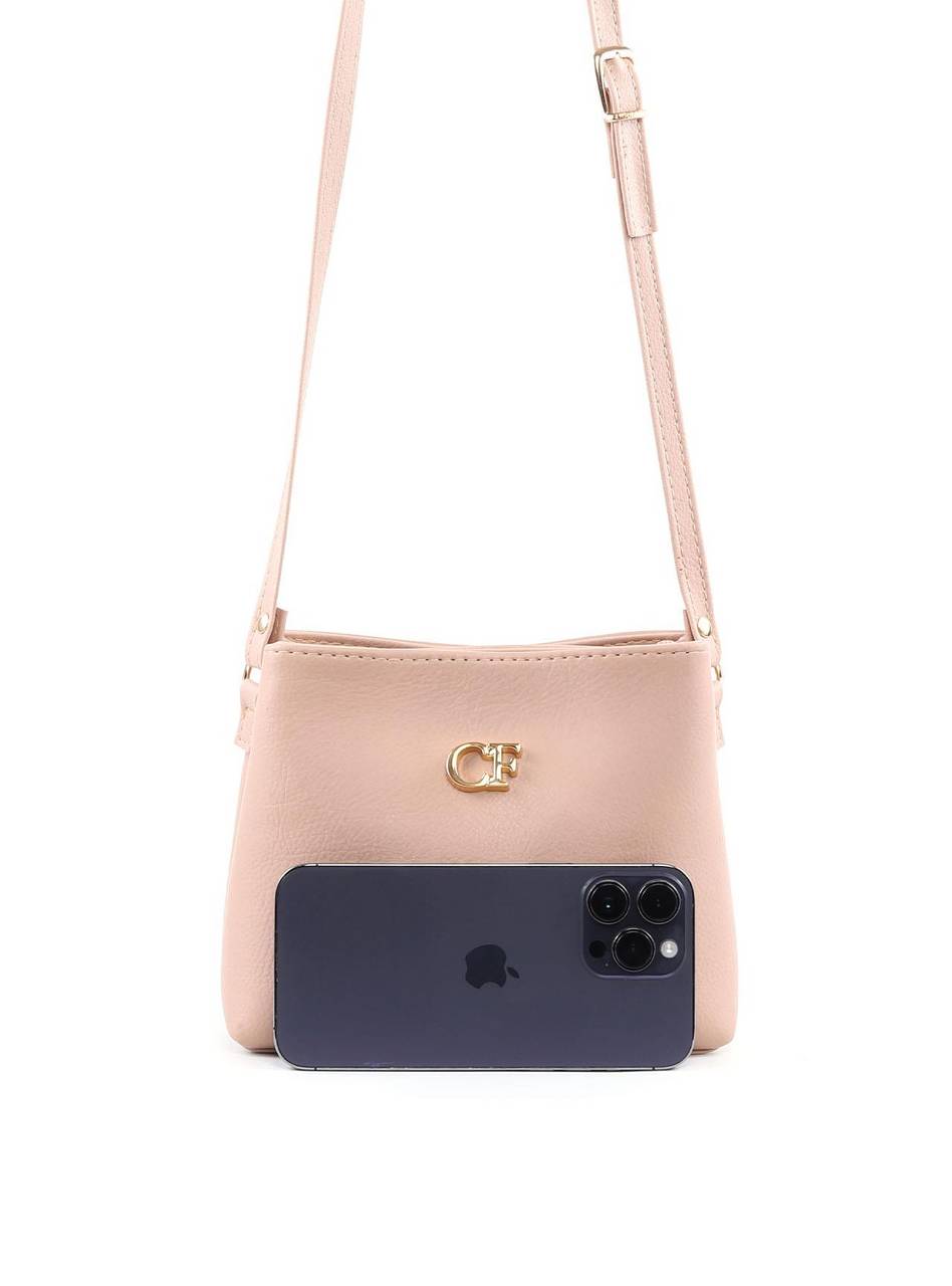 Bolsa Transversal Duas Divisórias - Nude BSI-6386 - NU