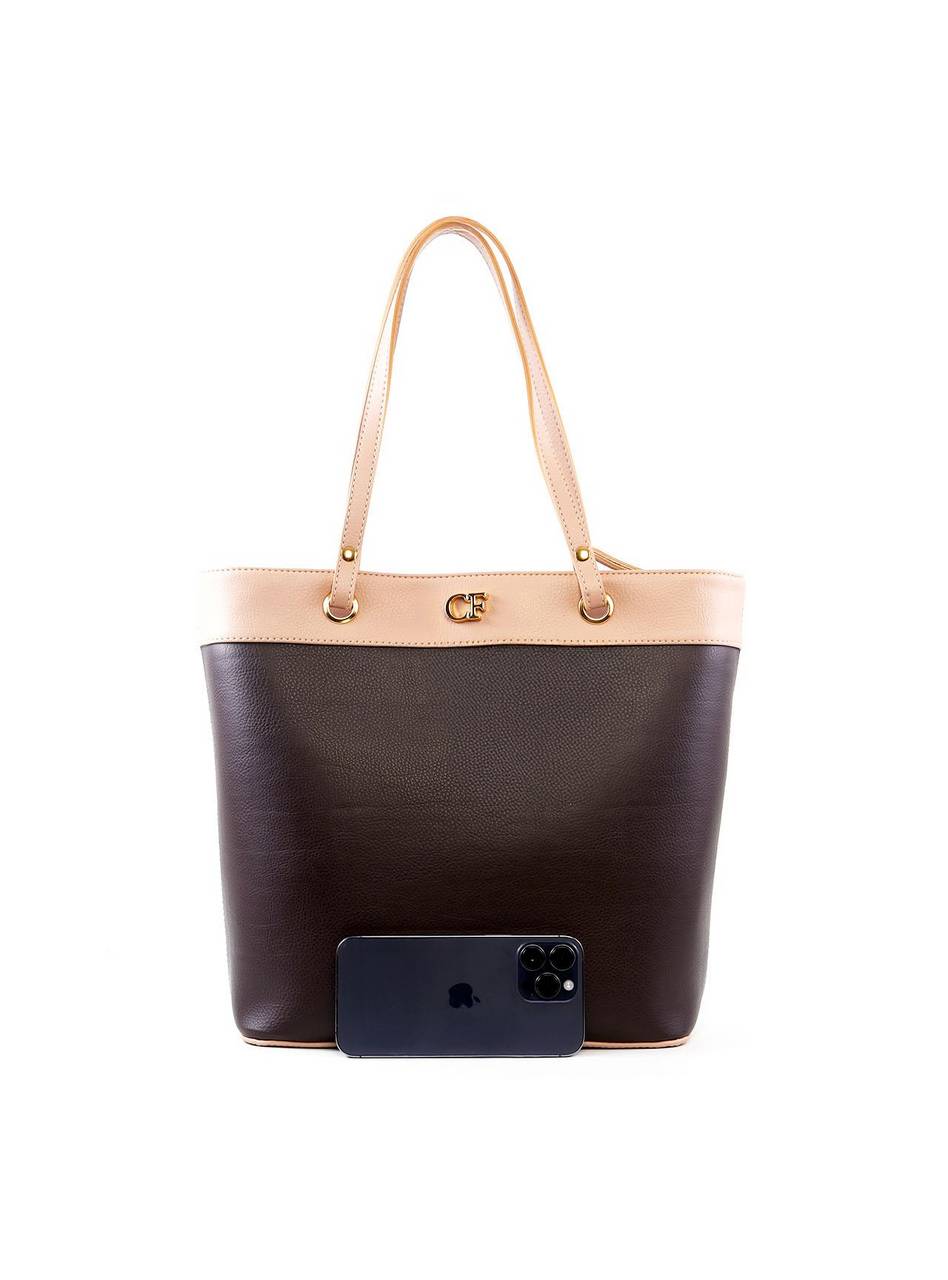 Bolsa Shopper Grande com Ilhós - Cacau BSI-6460 - CA