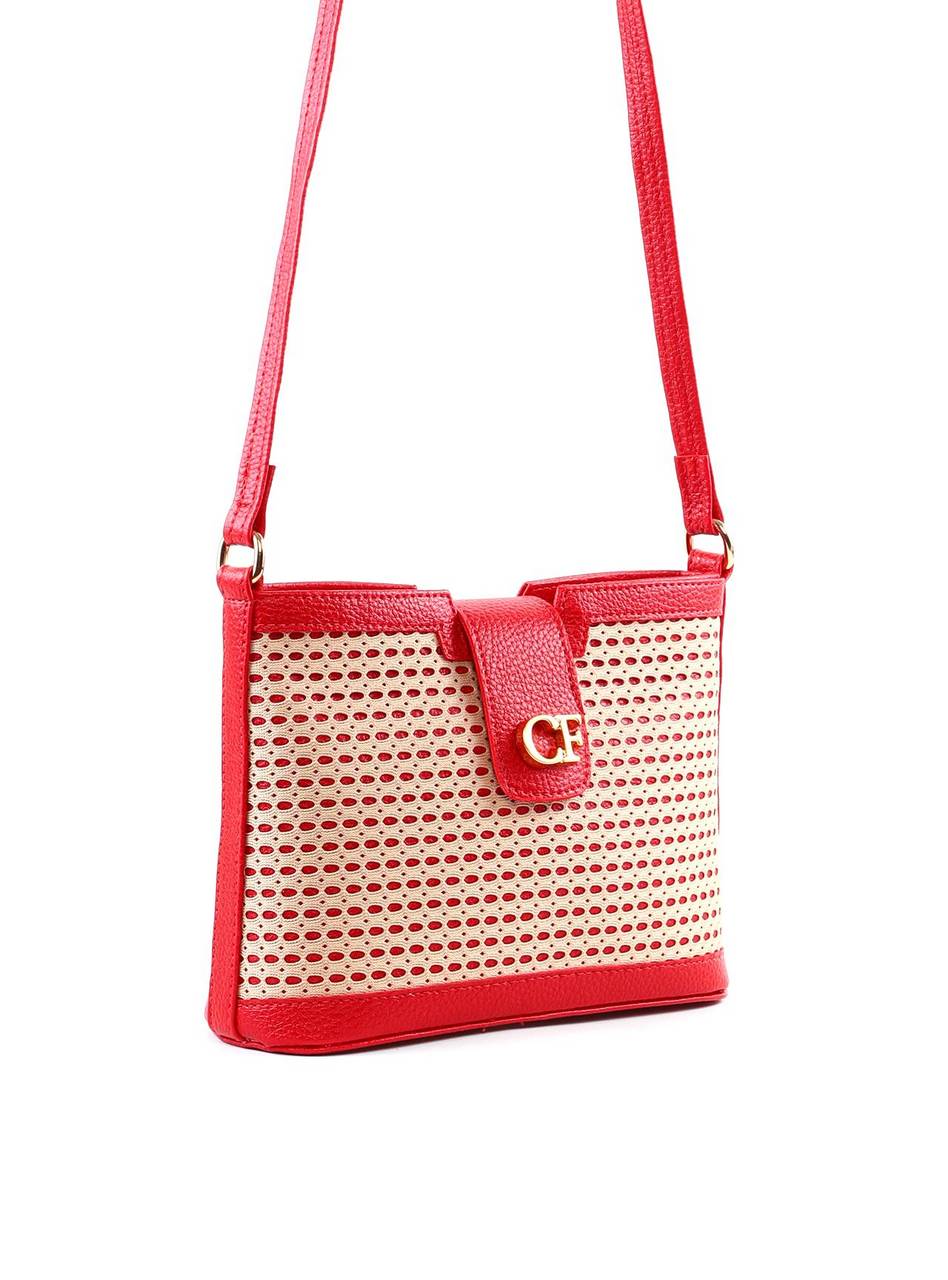 Bolsa Transversal Detalhe Tela Frontal - Vermelha BSI-6377 - VE
