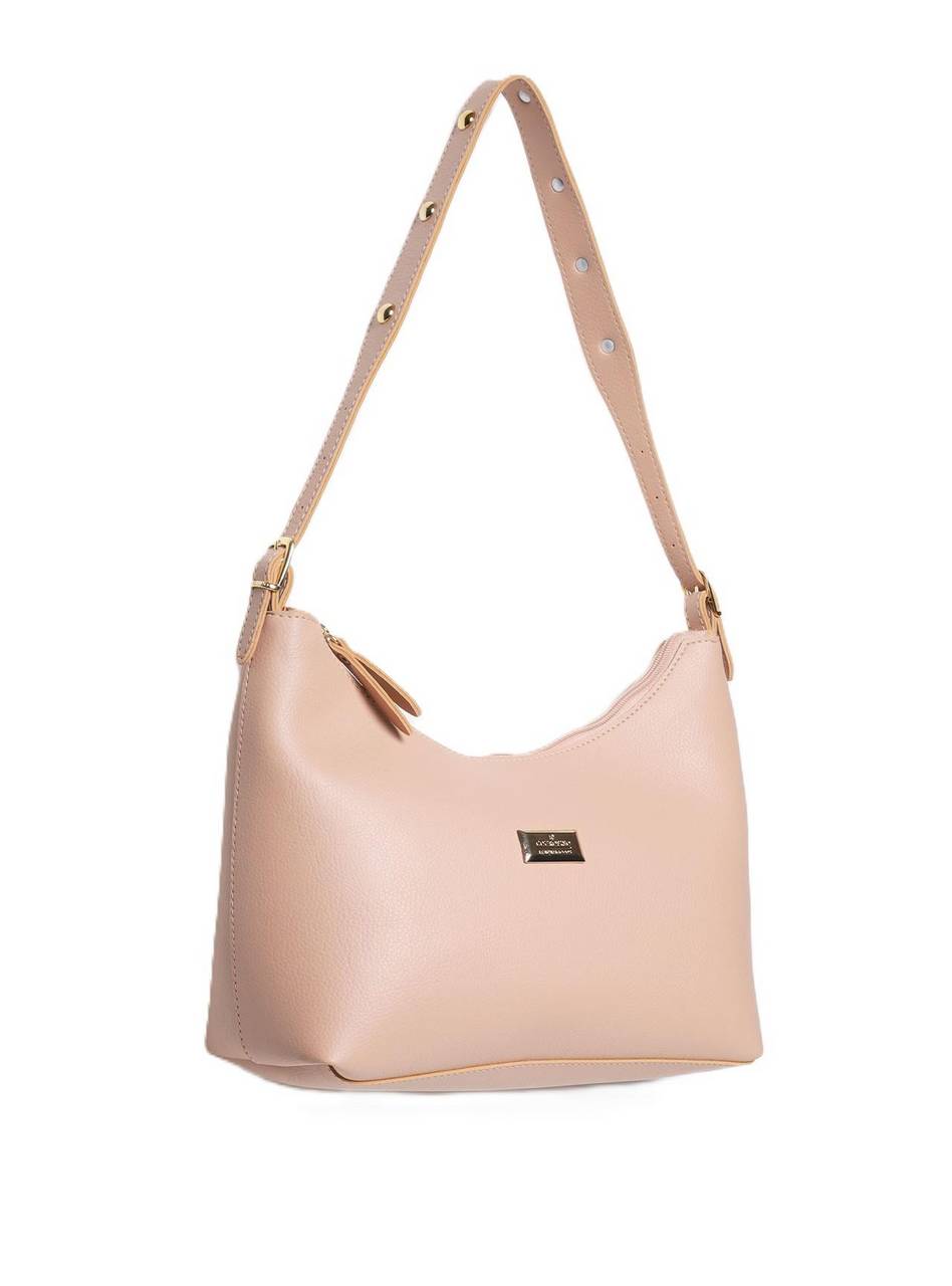 Bolsa Hobo Média Tiracolo Nude BSI-5864 - NU