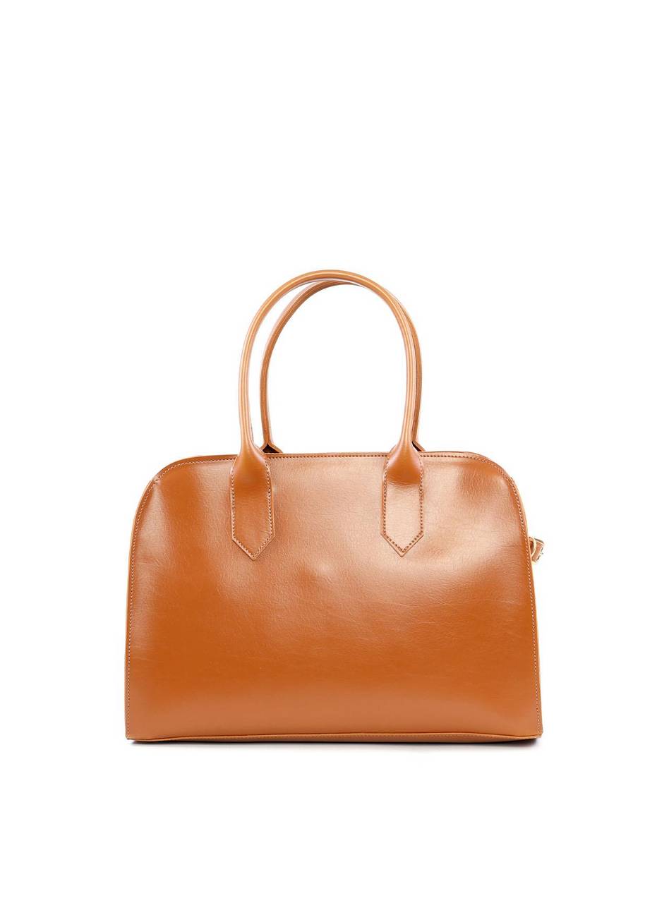 Bolsa Tote de Alça Dupla com Costuras e Fivelas - Castor BSI-6209 - CS