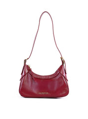 Bolsa Baguete com Fivelas Laterais - Vinho BSI-6353 - VI