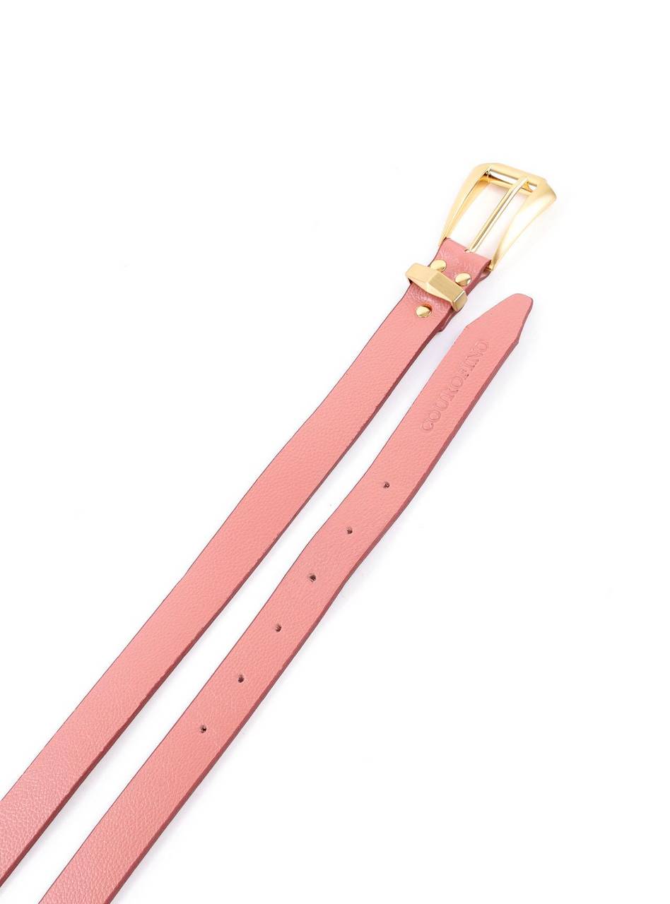 Cinto Feminino Fivela Grande em Couro - Nude CTI-1005 - NU