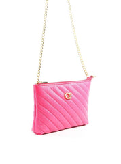 Bolsa Clutch em Matelassê com Alça de Corrente - Pink BSI-6270 - PK