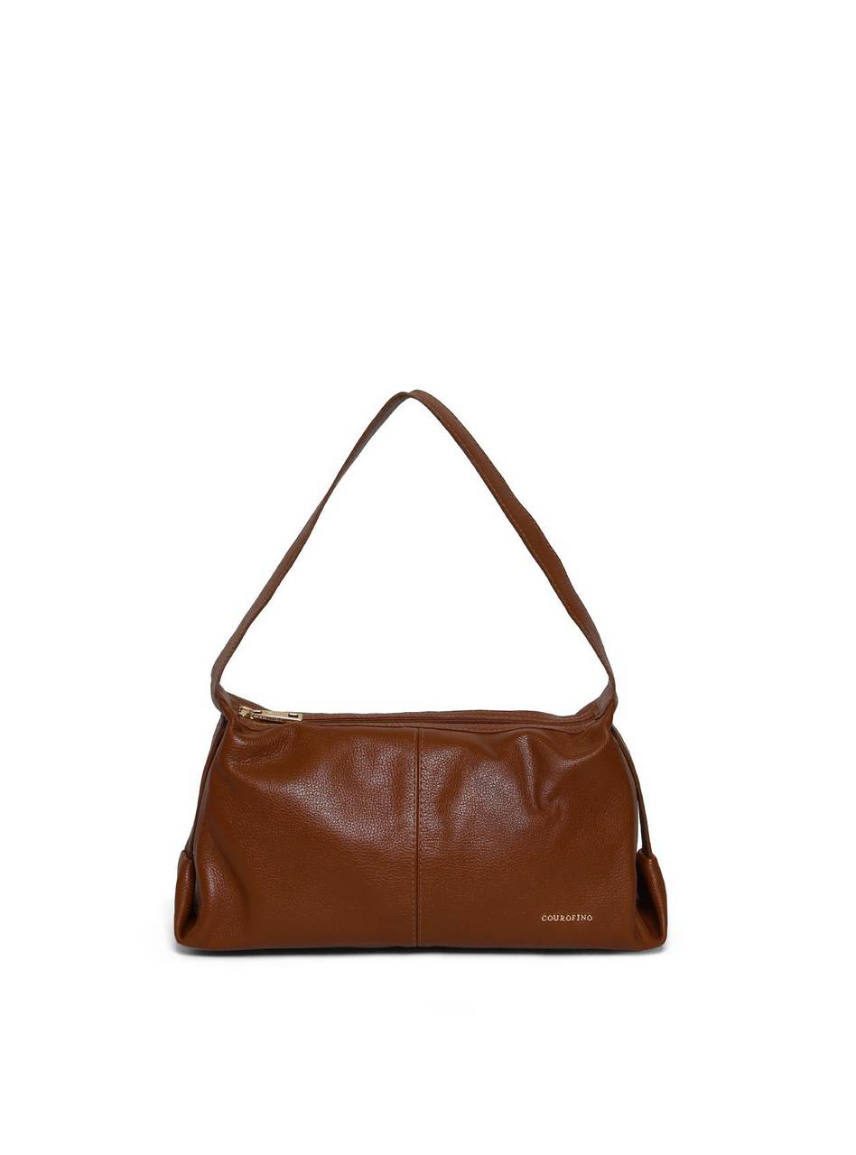 Bolsa Hobo Alça de Ombro Costura Central - Castor BSI-5969 - CS