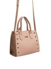 Bolsa Feminina Tote Transversal Sintético Nude BSI-5819 - NU
