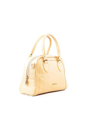 Bolsa Baú com Recortes e Alça Dupla - Nude BSI-6442 - NU