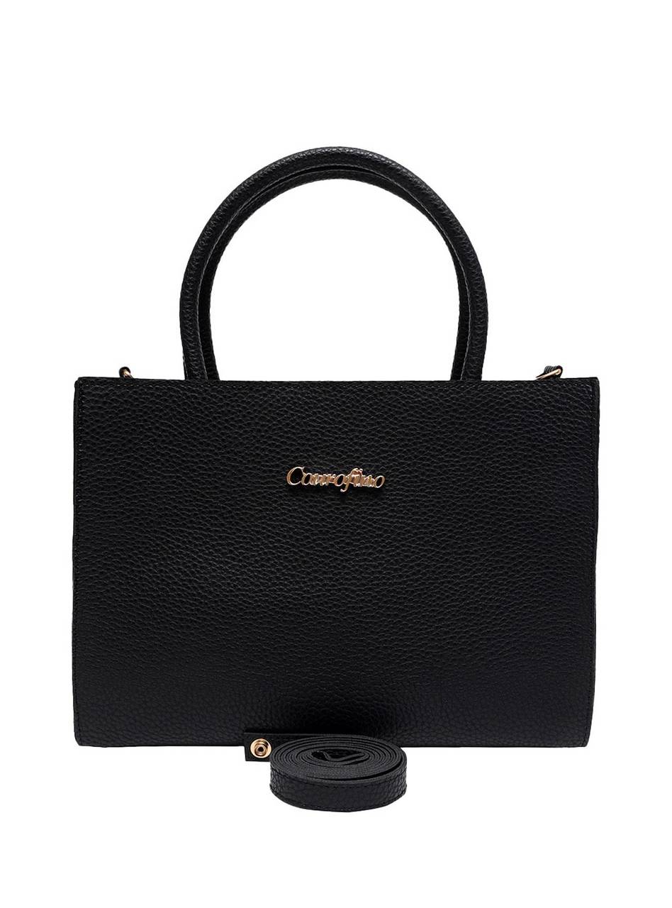 Bolsa Tote Mão Média Quadrada Preta BSI-4415 - PR