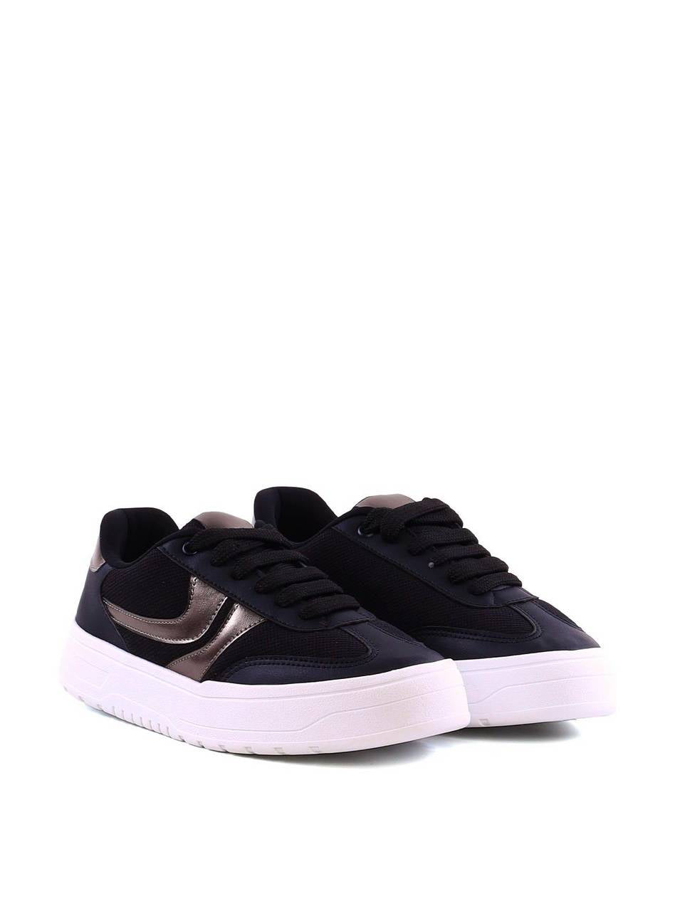 Tênis Casual com Detalhe Metalizado - Preto SP-12116 - PR