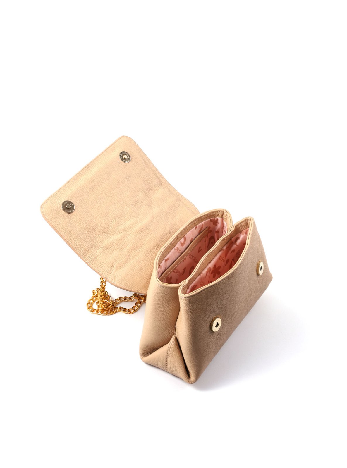 Bolsa Satchel Pequena com Recortes e Corrente BSI-6541 - NU