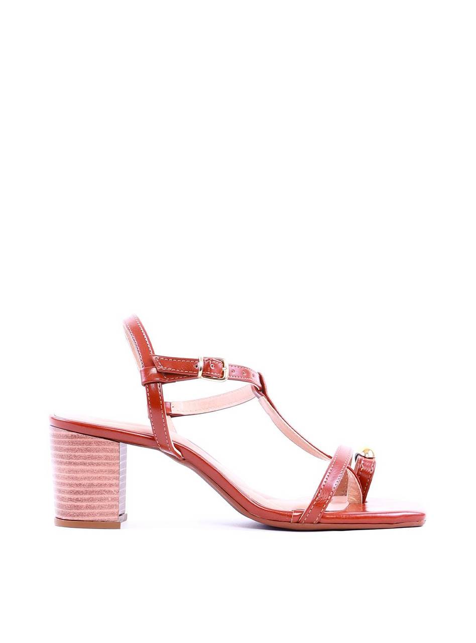 Sandália Salto Bloco Fachetado - Castor SDI-11979 - CS