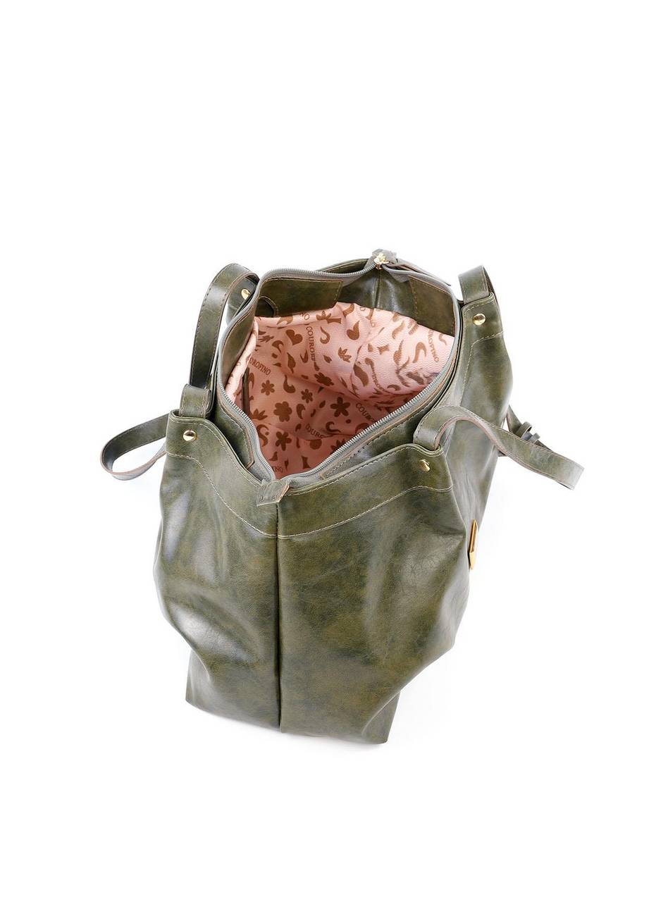 Bolsa Shopper com Drapeado - Verde BSI-6140 - VD