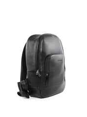 Mochila Masculina Executiva em Couro com Bolsos - Preta MEI-452 - PR