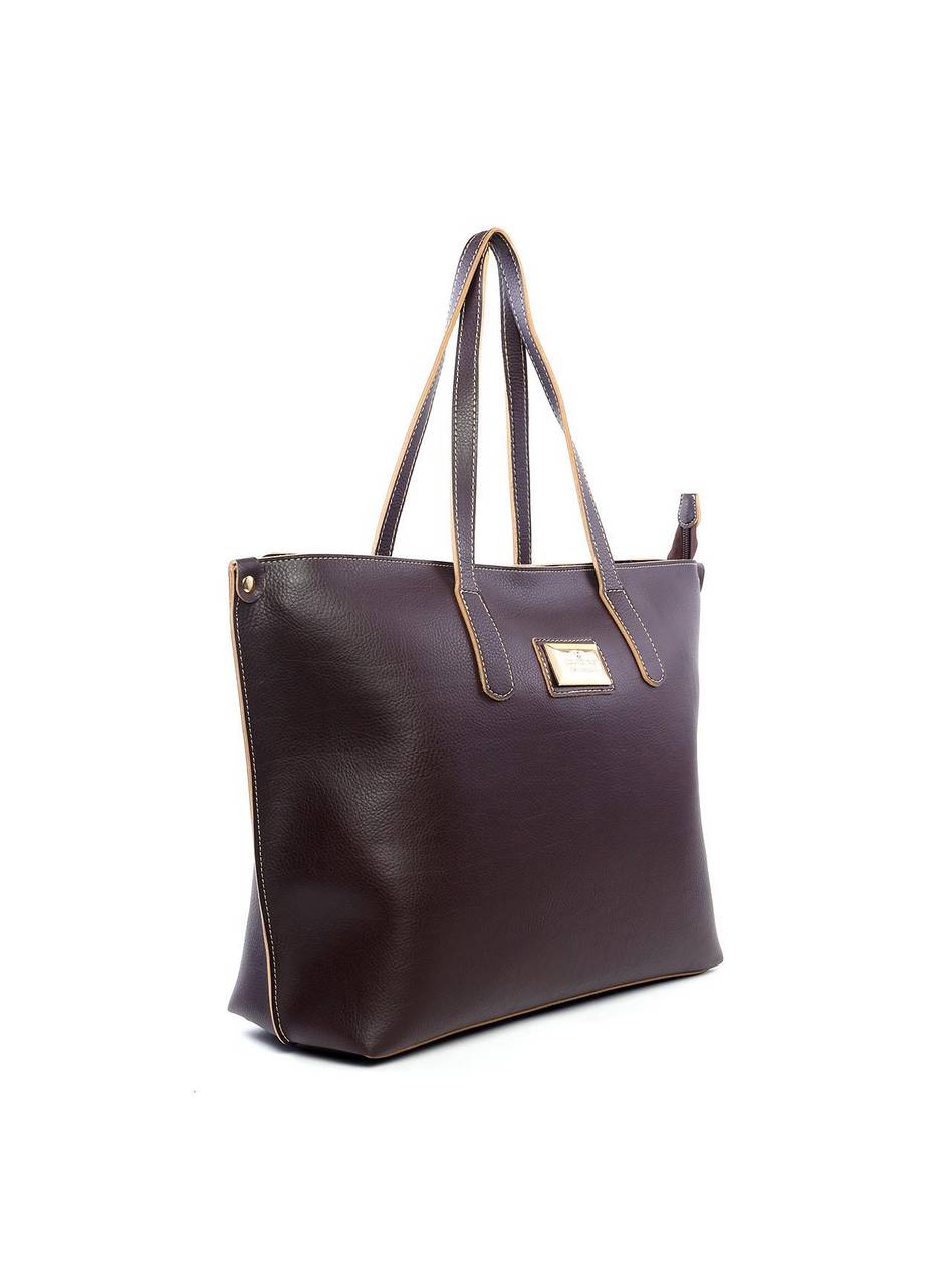 Bolsa Shopper com Detalhes Laterais - Cacau BSI-6139 - CA