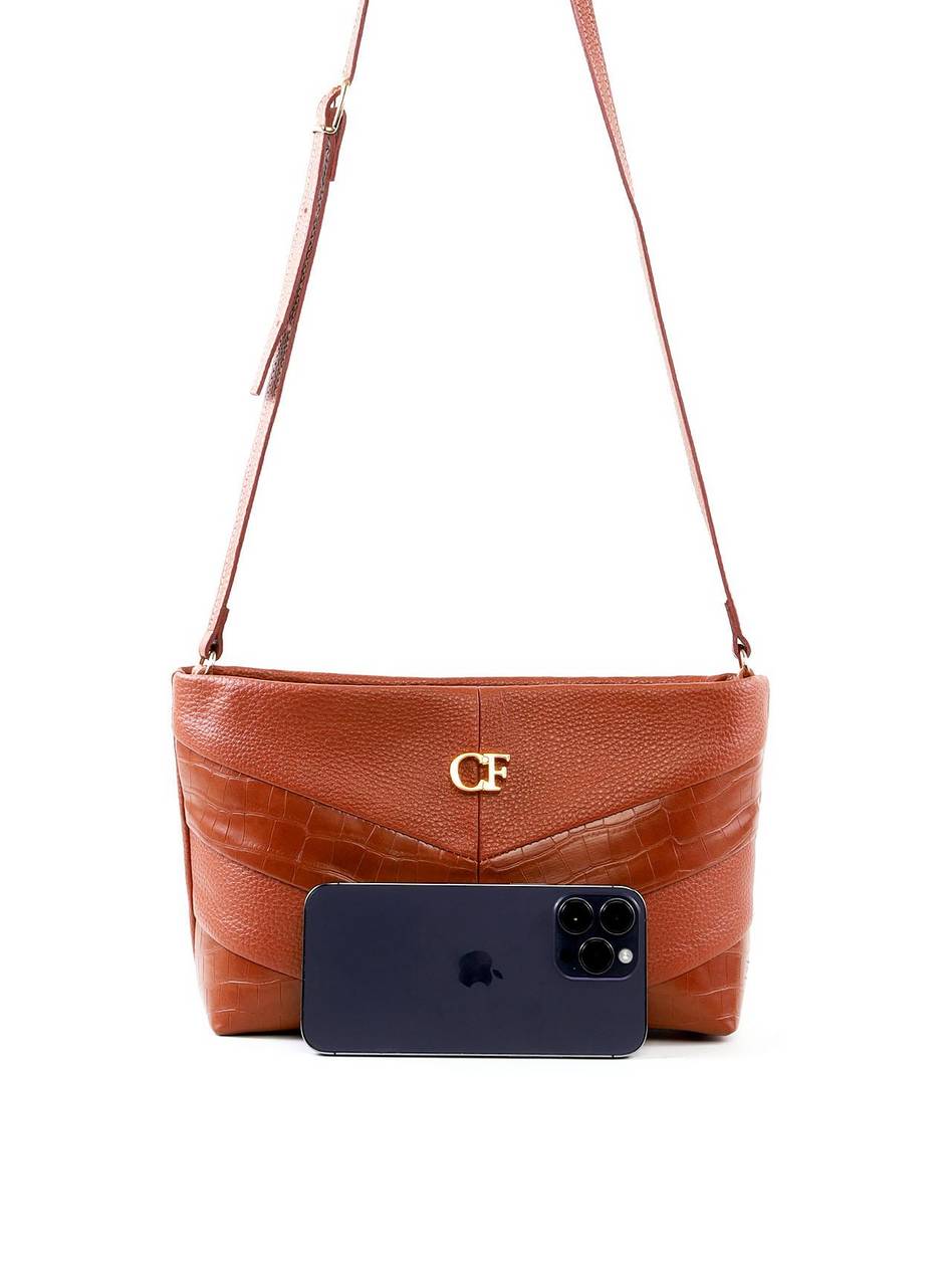 Bolsa Tote Transversal com Recortes em V - Castor BSI-6435 - CS