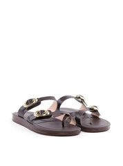 Rasteira Flatform Tiras e Fivelas - Cacau SD - 12127 - CA