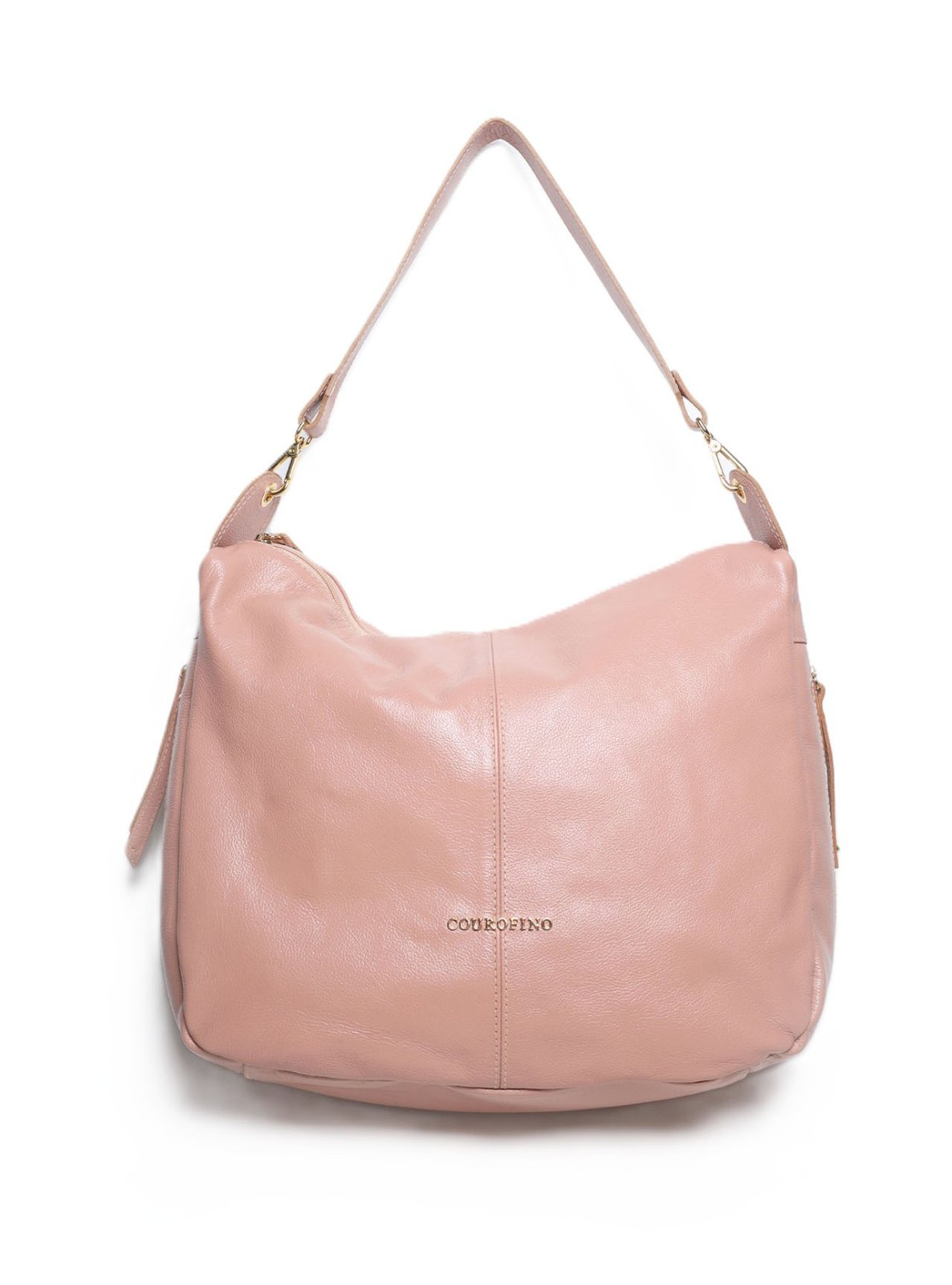 Bolsa Feminina Hobo Tiracolo Couro Nude BSI-5704 - NU