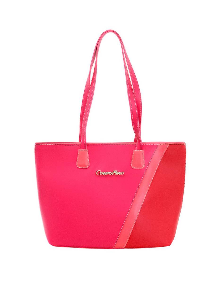 Bolsa Shopper Média Tiracolo Transversal Pink BSI-5678 - PK