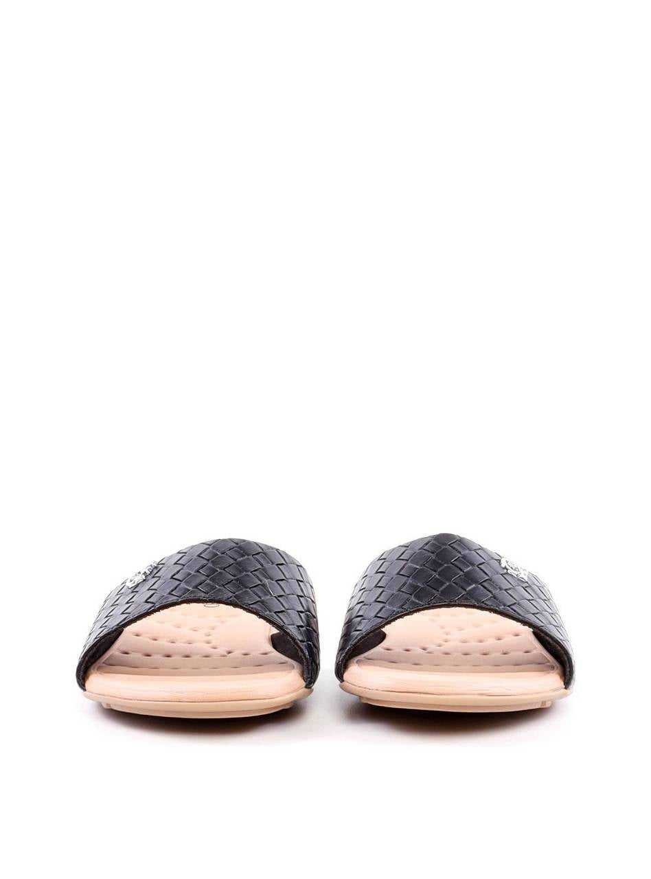 Rasteira Slide Confort em Tresse - Preta SDI-11970 - PR