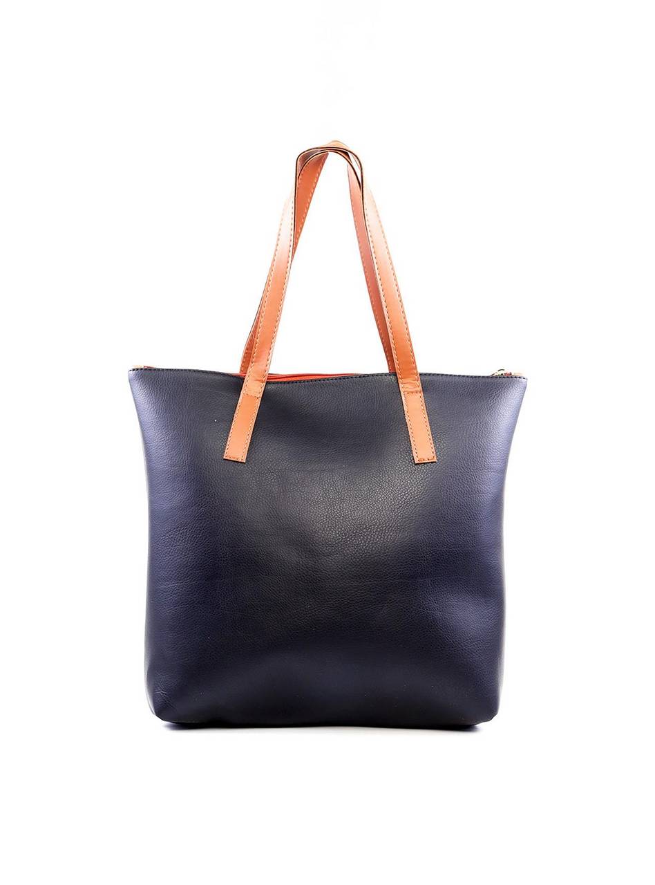 Bolsa Tiracolo Shopper com Bolso Frontal - Preta BSI-6316 - PR