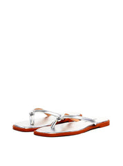 Rasteira de Dedo com Tiras Finas e Esferas - Prata SDI-11973 - PT