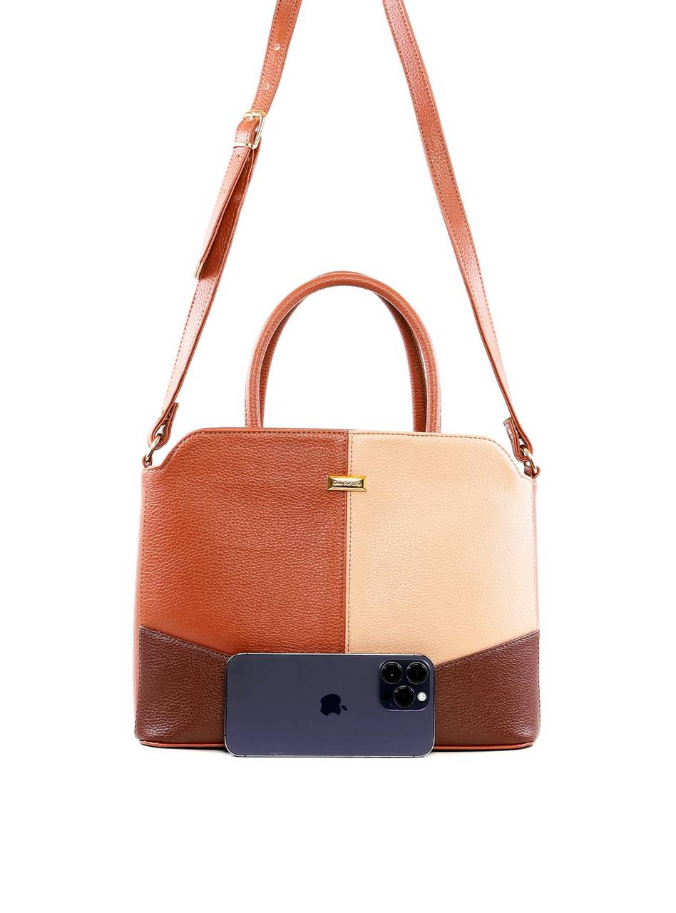 Bolsa Tote com Alça Dupla e Recortes BSI-6500 - CS