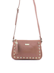 Bolsa Clutch Couro Pequena Transversal - Nude BSI-5873 - NU