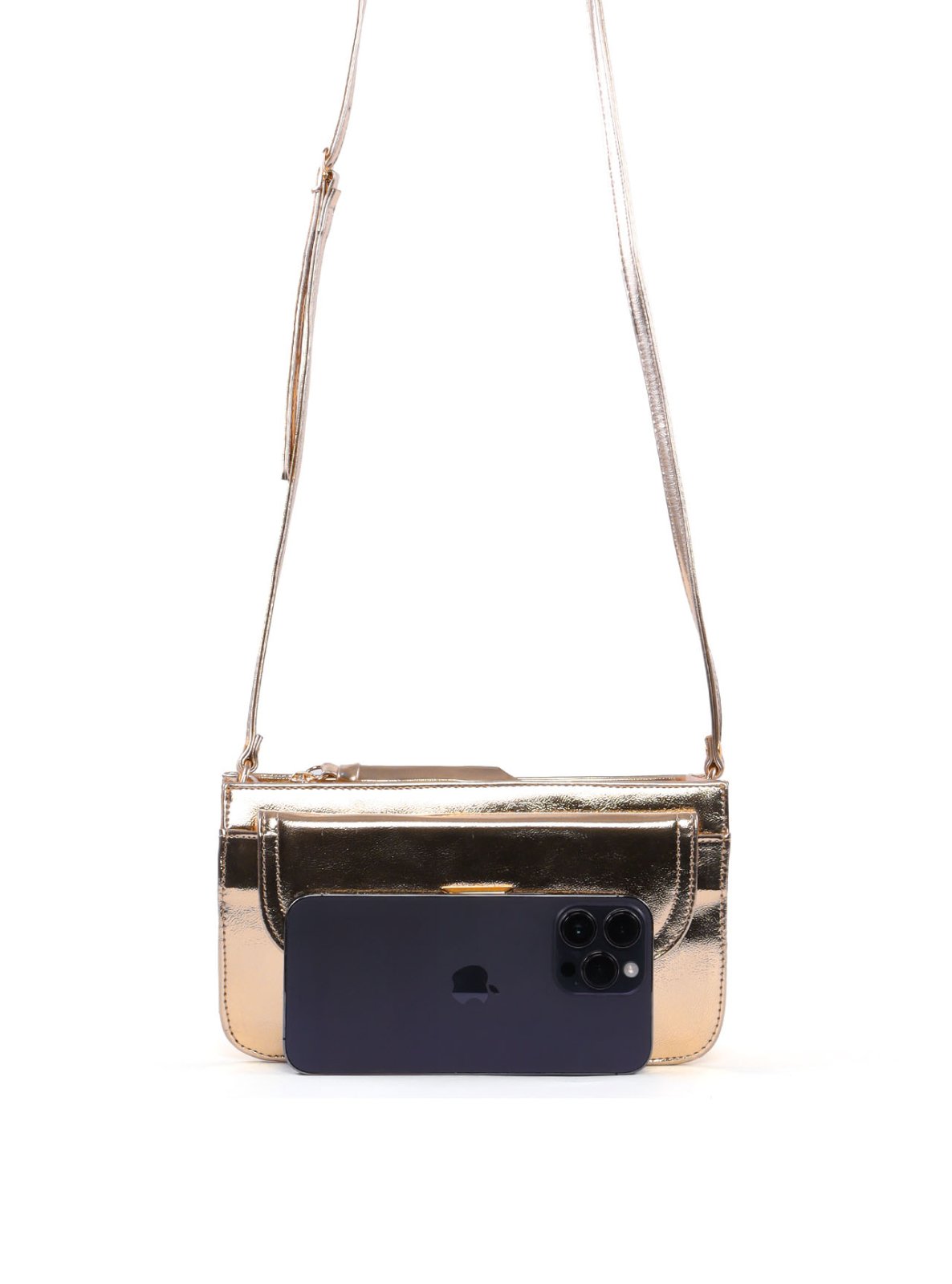Bolsa Transversal Pequena com Bolso Frontal BSI-6539 - AU