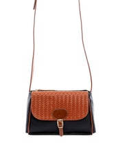 Bolsa Bag Transversal Média com Fivela - Preta BSI-6418 - PR