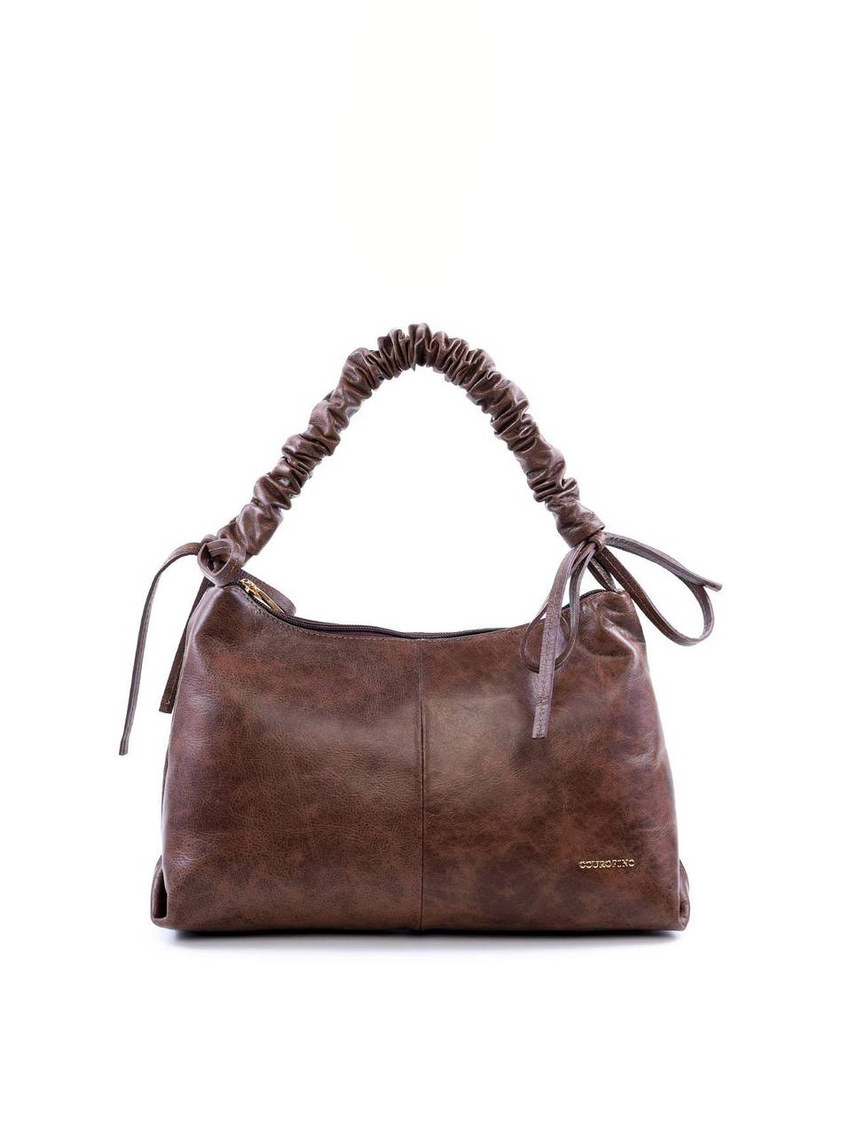 Bolsa Hobo de Mão com Alça Franzida - Cacau BSI-6009 - CA