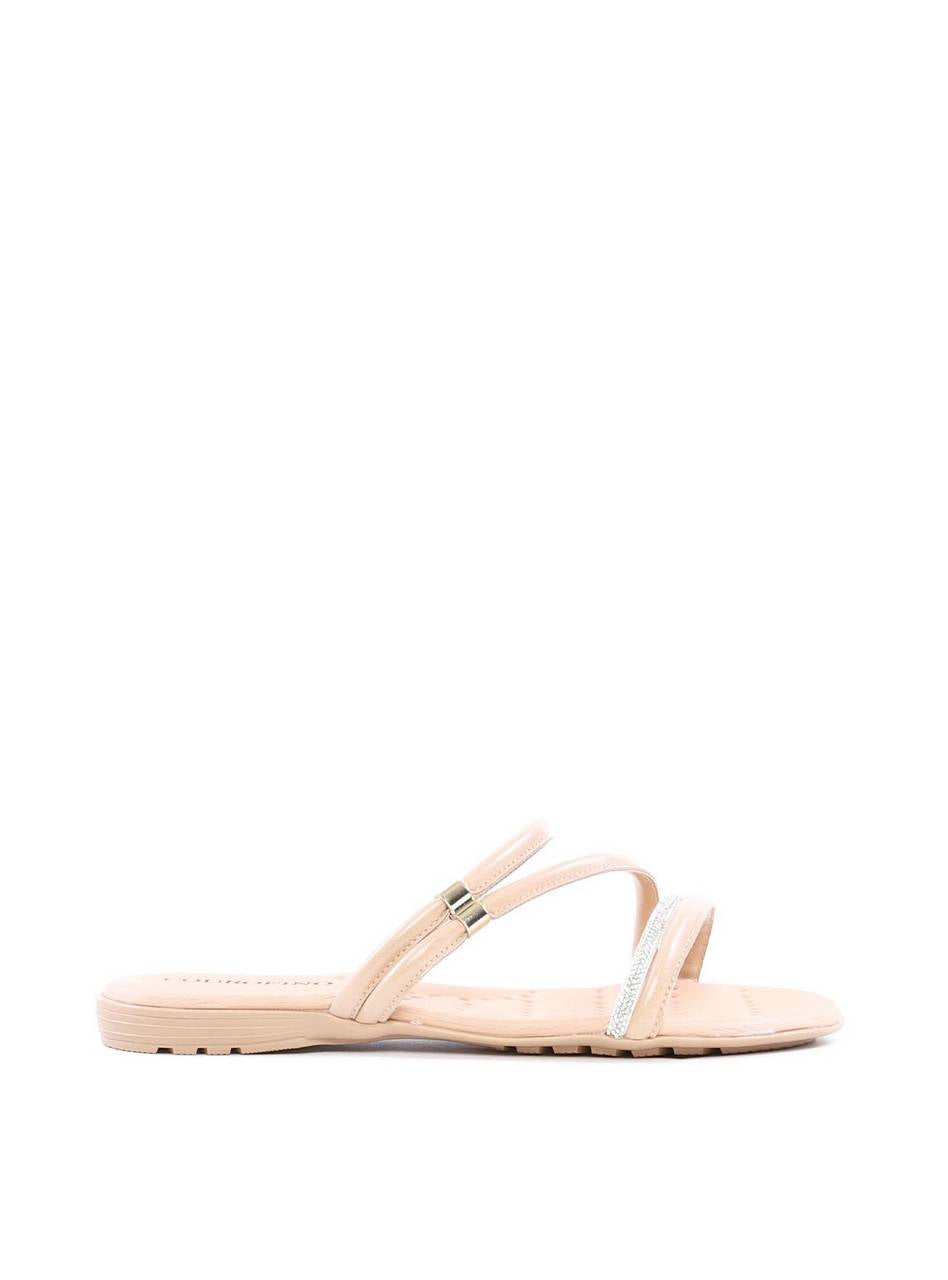 Rasteiras Comfort Tiras Finas com Strass - Nude SDI-11920 - NU