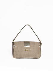 Bolsa Satchel de Mão em Palha Ouro BSI-5986 - AU