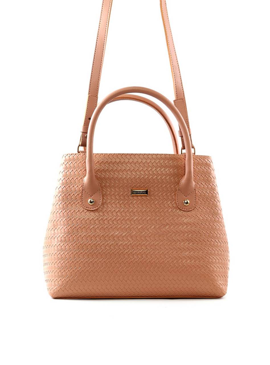 Bolsa Tote Grande com Duas Divisórias - Nude BSI-6389 - NU