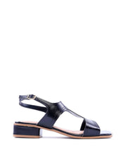 Sandália com Detalhes de Costura - Preta SDI-11790 - PR