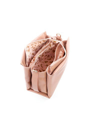 Bolsa Tote com Alça Trançada de Mão - Nude BSI-6078 - NU