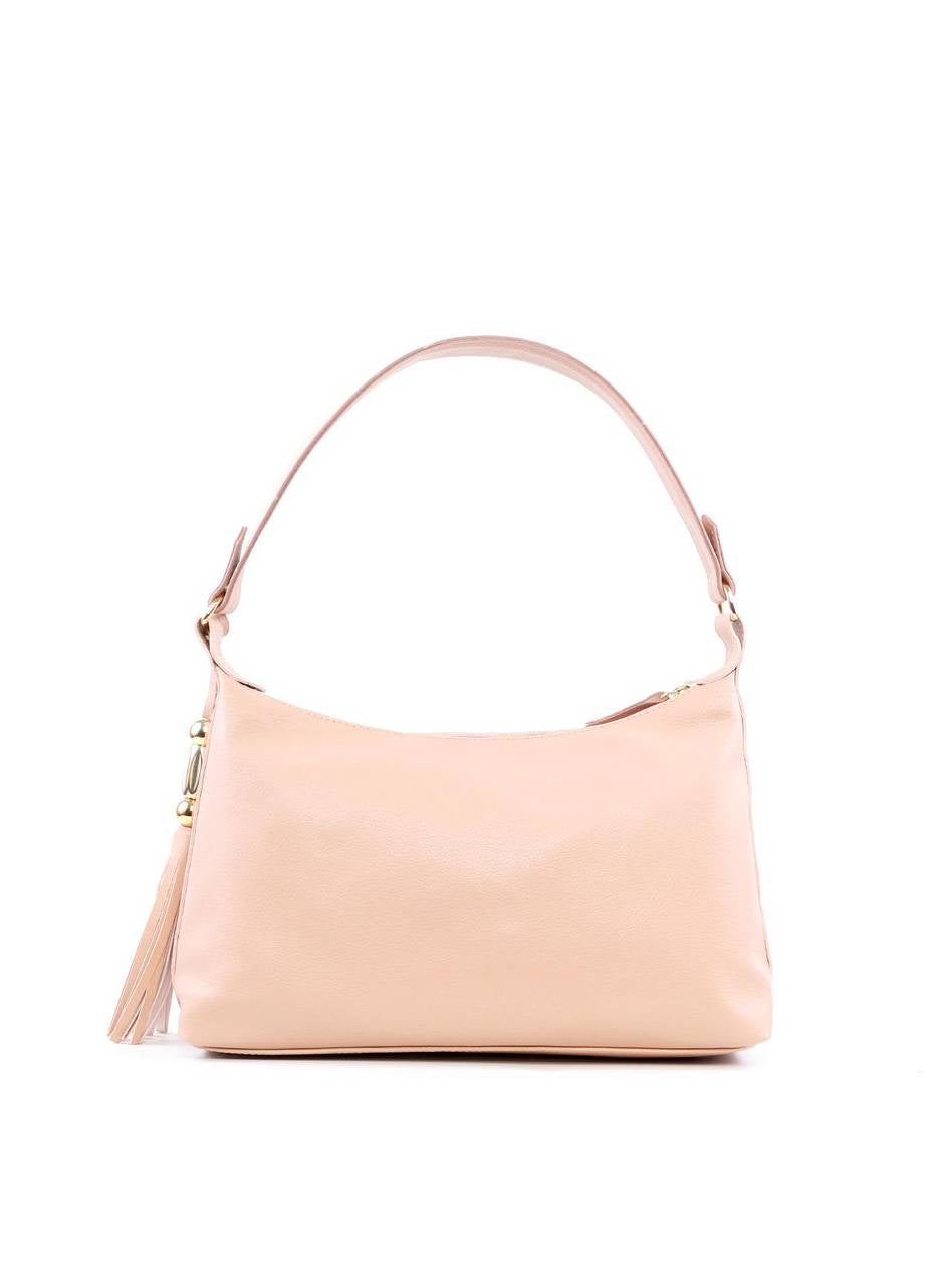 Bolsa Hobo Transversal com Barbicacho - Nude BSI-6228 - NU