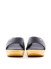 Tamanco Anabela Tira Única em Tresse - Preta SDI-11969 - PR