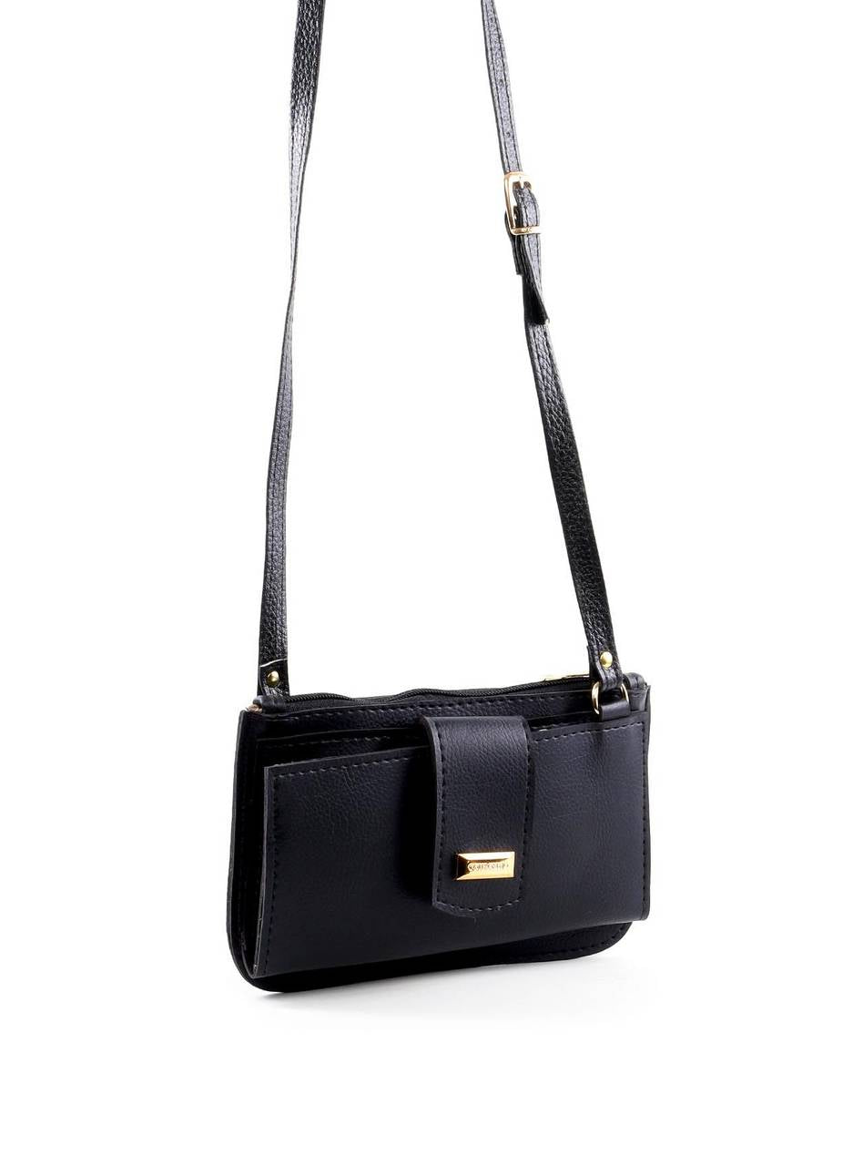 Bolsa Carteira Transversal Pequena - Preta BSI-6430 - PR