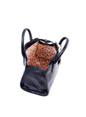 Bolsa Tote de Mão Alça Dupla e Charm - Preta BSI-6124 - PR