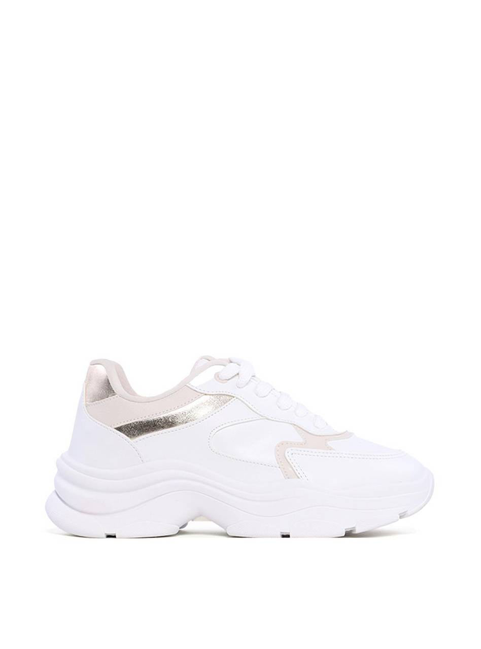 Tênis Chunky Feminino Branco com Detalhes Metalizados SP- 11851 - AU