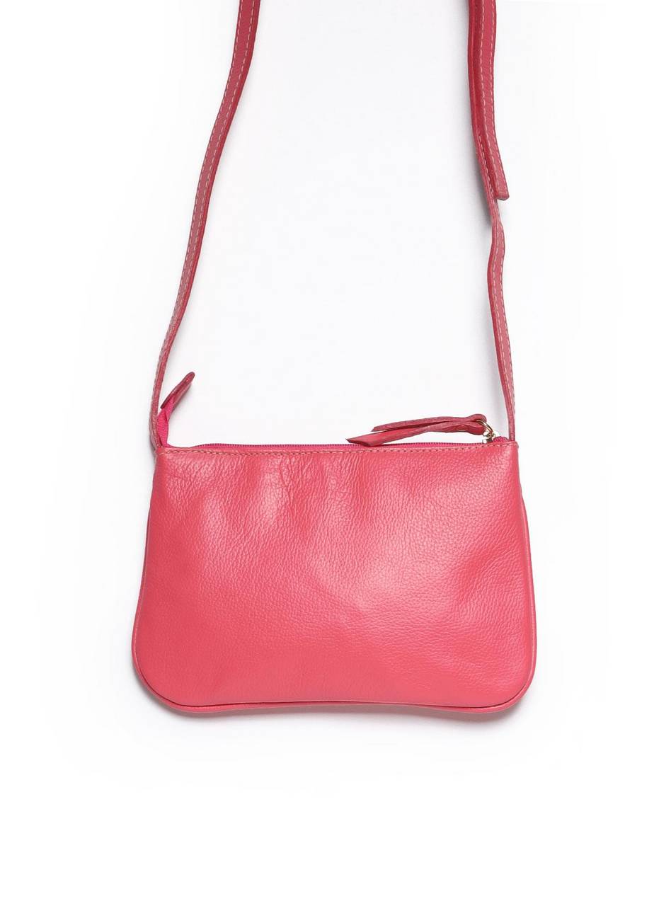 Bolsa Clutch Pequena Puxador Tiras Rosa BSI-4089 - RS