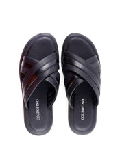 Chinelão Masculino com Tiras Cruzadas - Preta SDI-12162 - PR