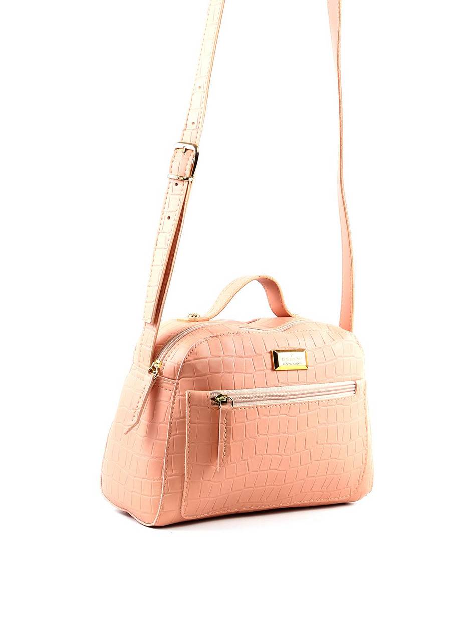 Bolsa Baú Transversal Pequena Nude BSI-5822 - NU