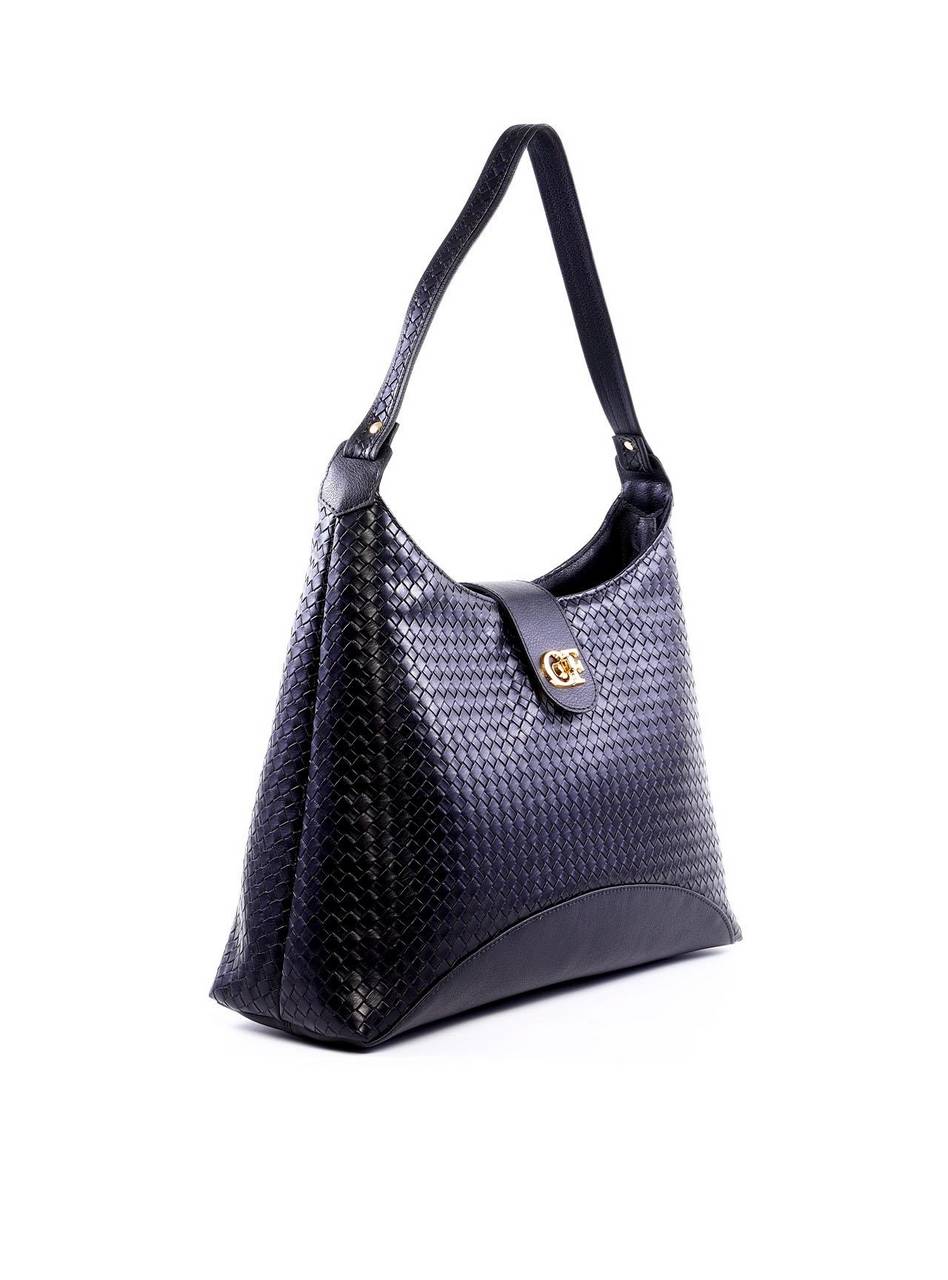 Bolsa Hobo Grande com Fecho Giratório - Preta BSI-6294 - PR