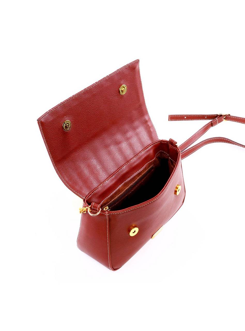 Bolsa Satchel com Costura na Tampa - Cacau BSI-6214 - CA