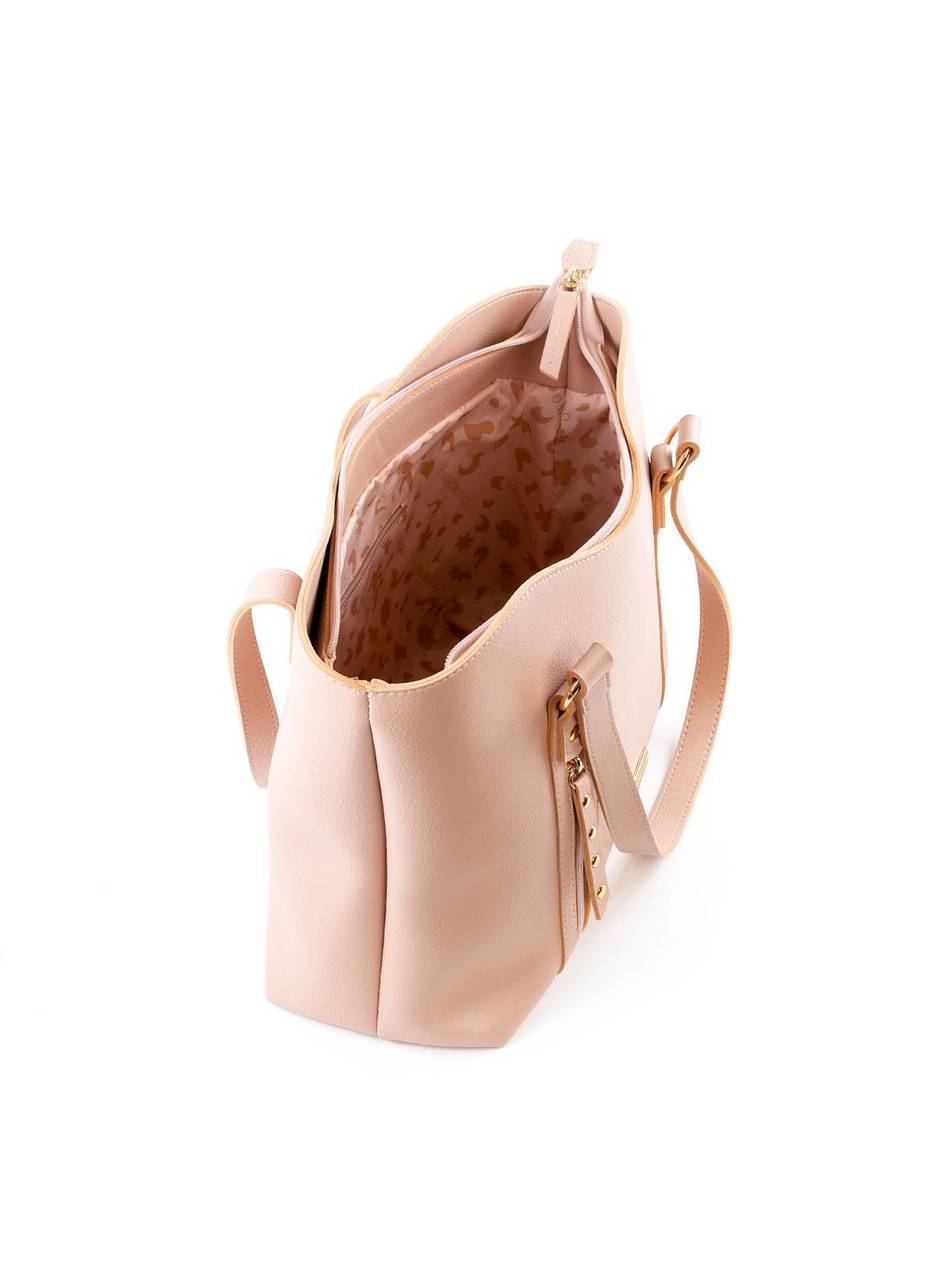 Bolsa Shopper com Rebites - Nude BSI-6420 - NU