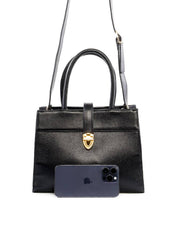 Bolsa Tote com Alça Dupla e Divisórias - Preta BSI-6444 - PR