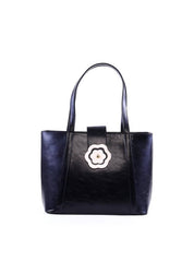 Bolsa Tote com Flor Frontal - Nude BSI-6359 - PR