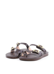 Rasteira Flatform Tiras e Fivelas - Cacau SD - 12127 - CA